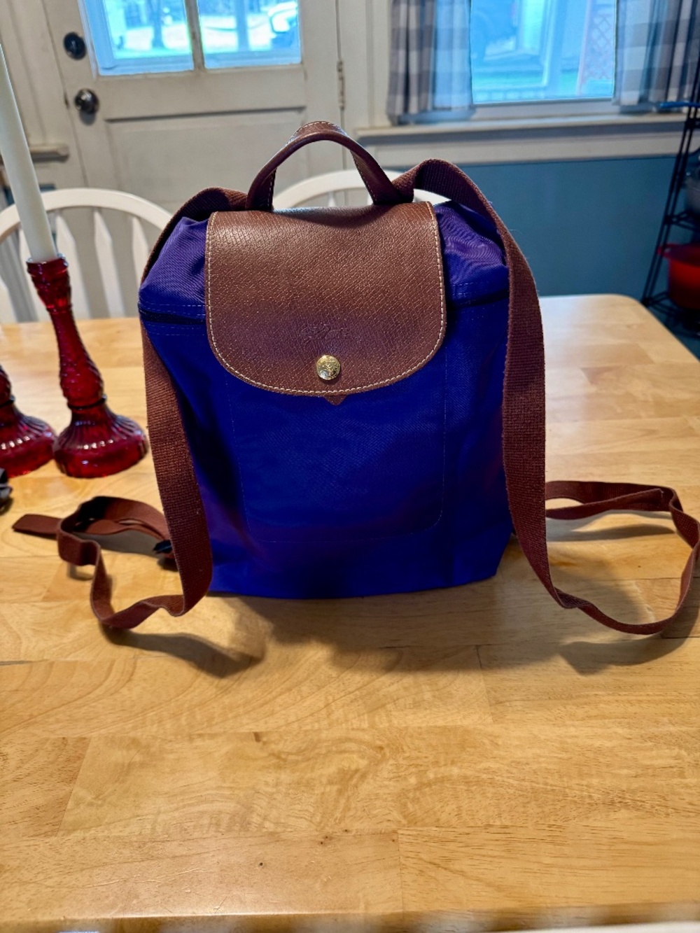 Longchamp Le Pliage Original Backpack Amethyst